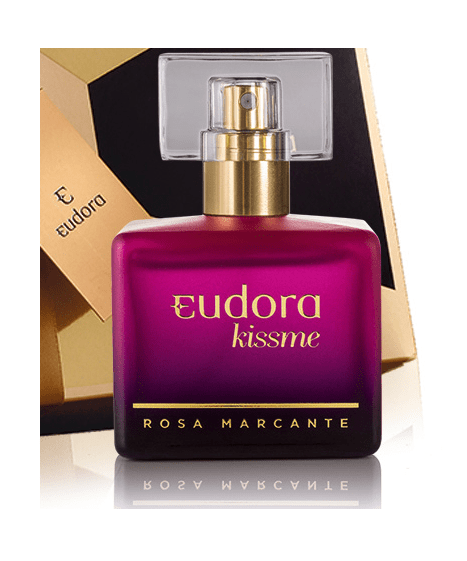 Colônia Desodorante Kiss Me Rosa Marcante 50ml - COD: 2075 - PL3-H1