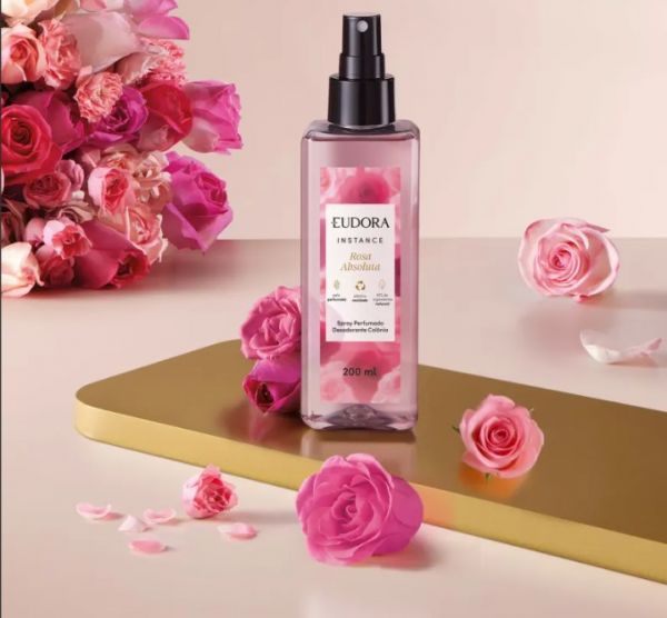Spray Perfumado Desodorante Colônia Instance Rosa Absoluta 200ml  código 9267-34