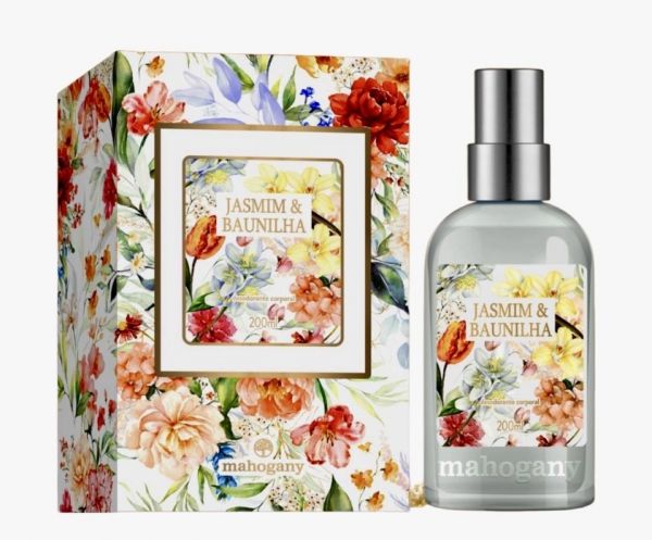 AGUA INTENSA DESOD CORP JASMIM E BAUNILHA 200ML MAHOGANY- COD: 753-76