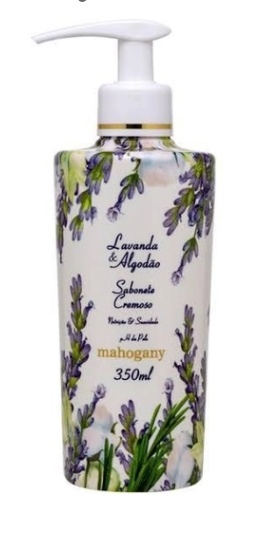 SABONETE LIQUIDO LAVANDA & ALGODÃO 350 ML CÓDIGO 6031 PL3-A1