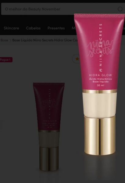 secrets base liq hidra glow cor 00 30ml código  674-30