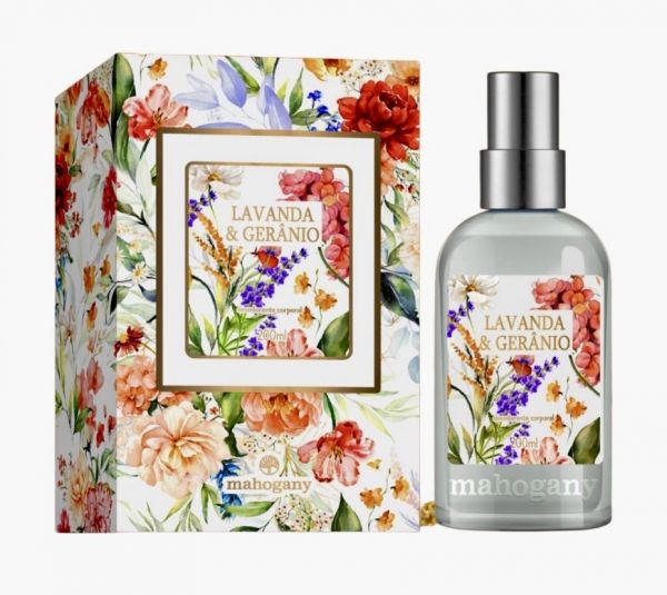 AGUA INTENSA DESOD CORP LAVANDA E GERANIO 200ML MAHOGANY- COD: 1565 -76
