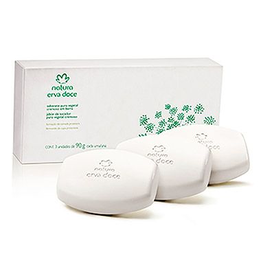 Sabonete em Barra Puro Vegetal Cremoso Erva Doce - 3und de 90g - COD: 1459-14