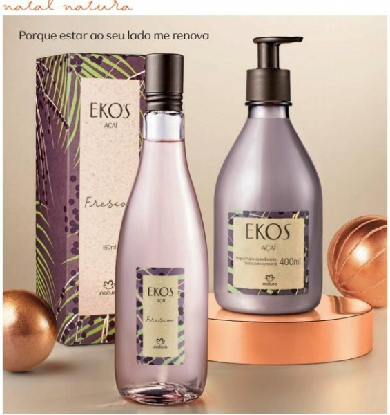 kit Natura Ekos Açai - Colônia + Polpa Hidratante código 974 - Loja Em Casa  Bauru