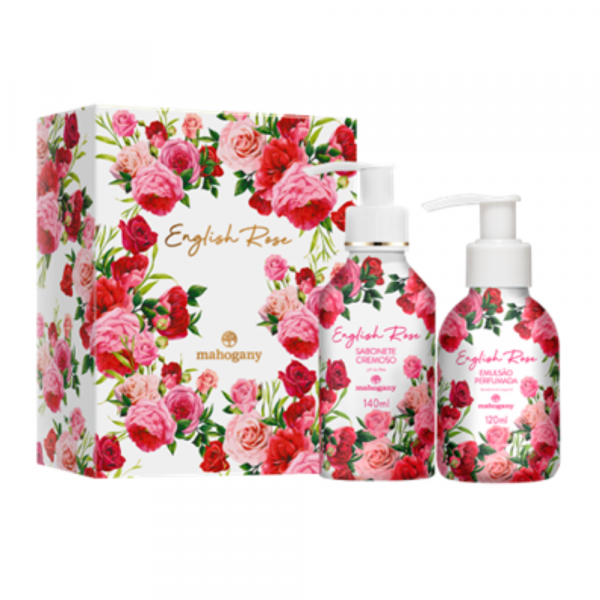 Kit English Rose com Sabonete Líquido 140 ml e Hidratante 120 ml- COD: 6032-55